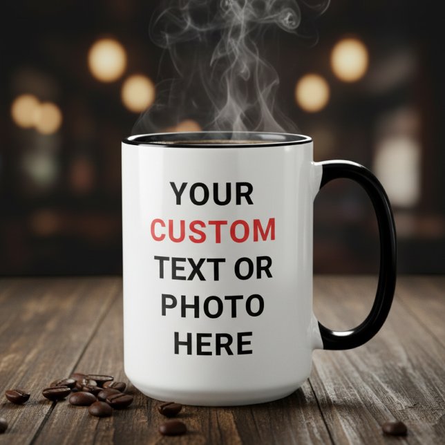 Caneca Custom Mug | Add Text, Photo, Logo or Design Here  (Criador carregado)