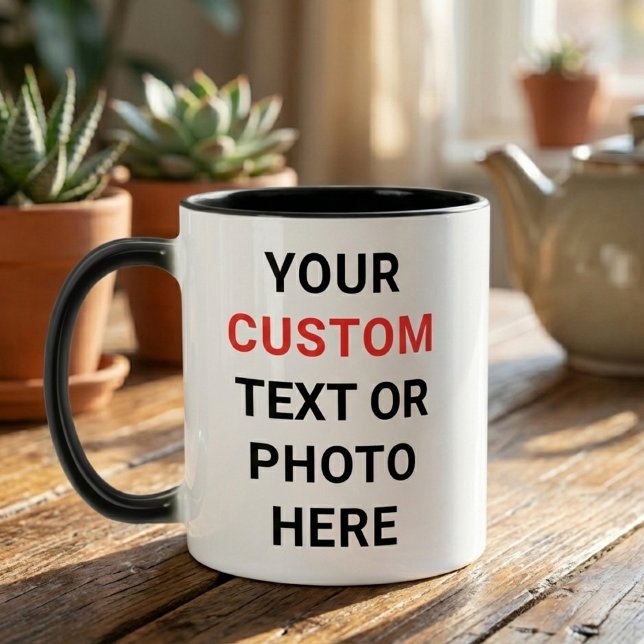 Caneca Custom Mug | Add Text, Photo, Logo or Design Here  (Criador carregado)