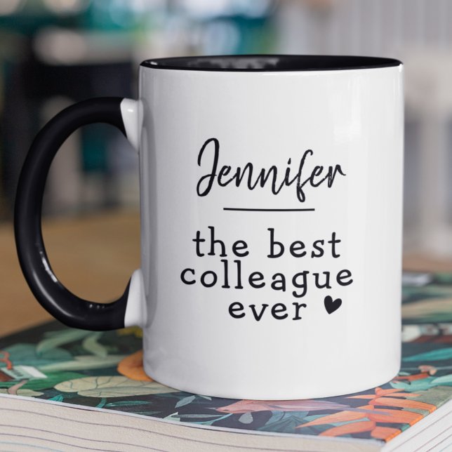 Caneca Custom Name Best Coworker Colleague Mug (Criador carregado)