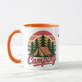 Caneca Custom Name Camping
