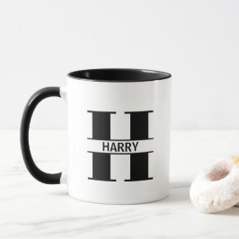 Caneca Custom Name Letter 'H' Mug