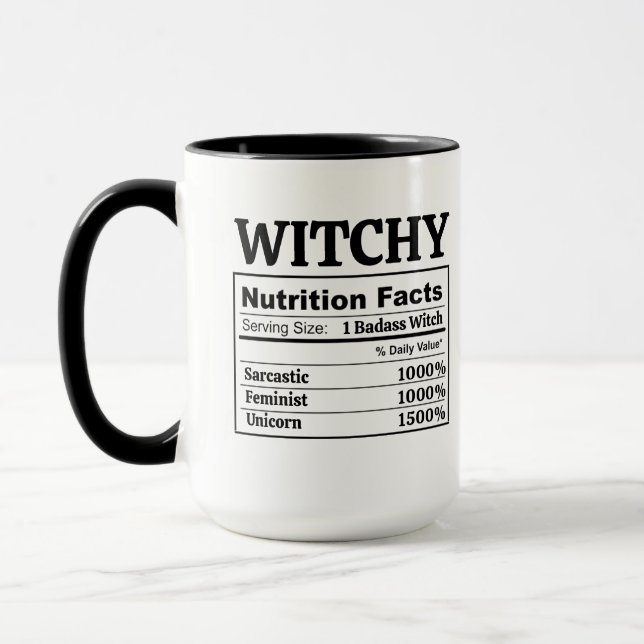 Caneca Customizable Feminist Witch Astrology Tarot Custom (Esquerda)
