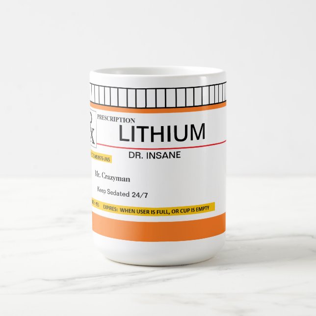 Caneca customizável da prescrição (Centro)