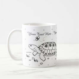 Caneca customizável da tartaruga do russo