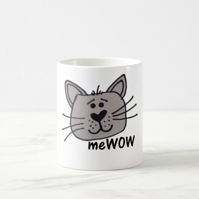 Caneca customizável do MeWOW do gato (Centro)