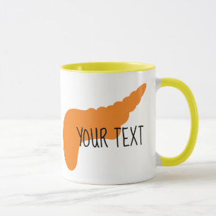 Caneca customizável do pâncreas   do órgão