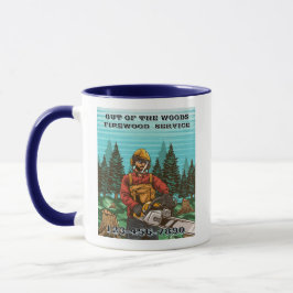 Caneca Customize Firewood Service Business Promotional