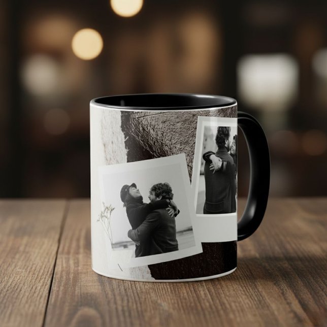 Caneca Customized black and white love boyfriend mug (Criador carregado)