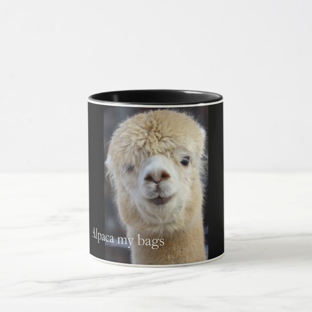 Caneca Cute Alpaca face (Centro)