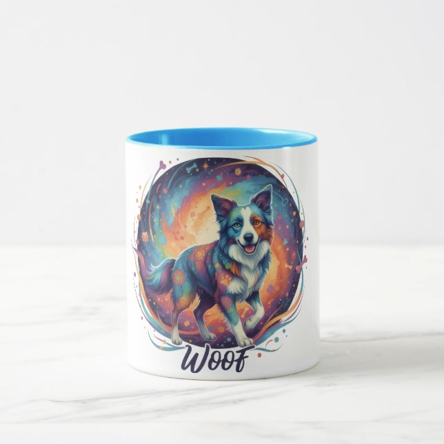 Caneca Cute Artistic Puppy Design for Dog Lovers (Centro)