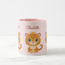 Caneca Cute Baby Leopard Safari Animal Kids