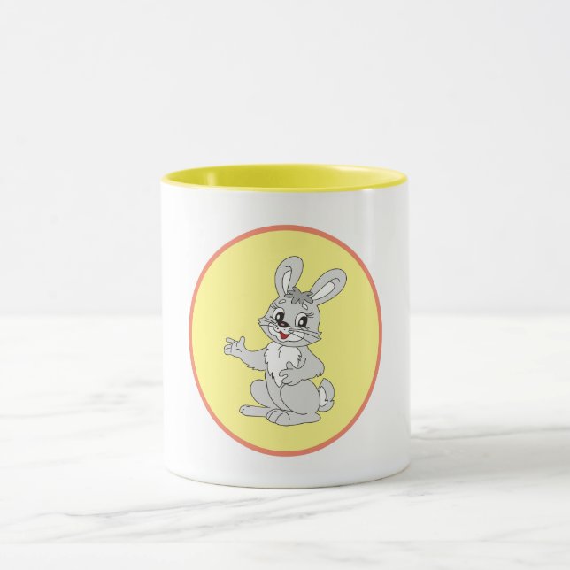 Caneca Cute Bunny for Kids and Rabbit Fans (Centro)