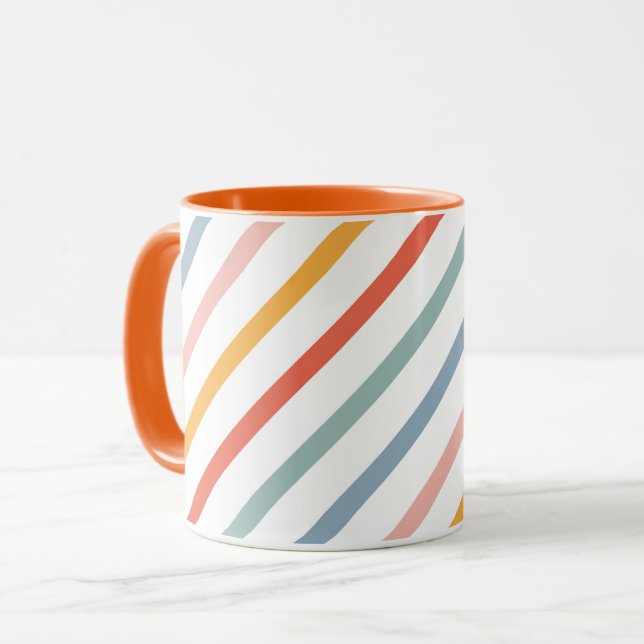 Caneca Cute Candy Striped Diagonal (Frente Esquerda)