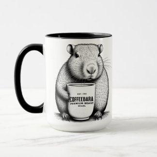 Caneca Cute Capybara Coffeebara Coffee Mug