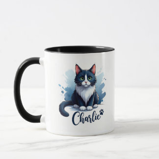 Caneca Cute Cat Artwork Mug – Gift for Animal Lovers