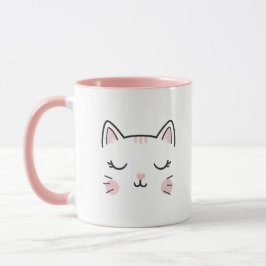 Caneca Cute Cat Sleeping Face Coffee Mug