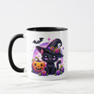 Caneca Cute Chibi Happy Halloween Pumpkin Personalizado