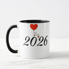 Caneca Cute Couple Love Mug – Romantic Cartoon Heart Desi