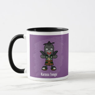 Caneca Cute Crow Tengu Yokai- Folclore Japonês