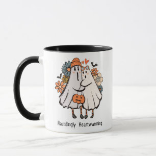 Caneca Cute Fantasma Halloween Mug, Assustadoramente Enca