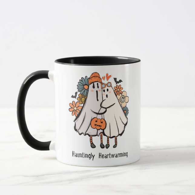 Caneca Cute Fantasma Halloween Mug, Assustadoramente Enca (Esquerda)