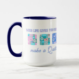 Caneca Cute & Floral Patchwork Pattern in Pop Colours