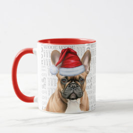 Caneca Cute French Bulldog Lover Christmas Holiday