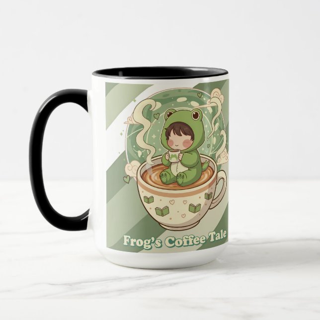 Caneca Cute Froggy Conto de Café Design (Esquerda)