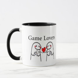 Caneca Cute Gamer Couple Mug –Love and Video Games Design