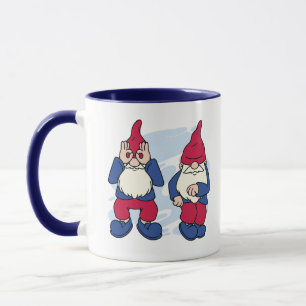 CANECA CUTE GNOMES DOING THE GRIDDY DANCE 