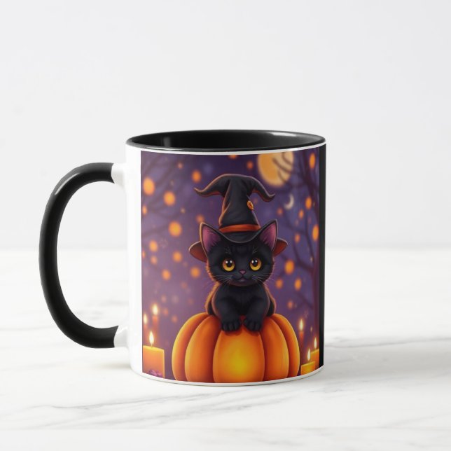 Caneca Cute Halloween Cat Mug – Limited Edition 💫 (Esquerda)