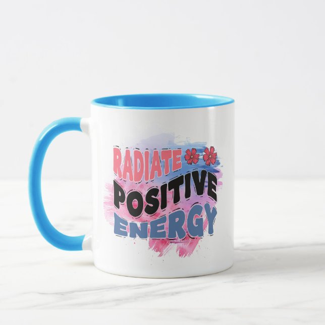 Caneca Cute inspirational word art positive  (Esquerda)