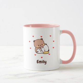 Caneca Cute Kawaii Panda | Personalizado Adicione Seu Nom