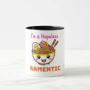 Caneca Cute Kawaii Ramen japonês sobe