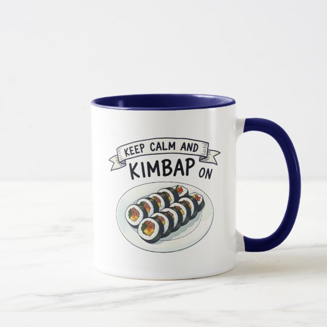 Caneca Cute Kimbap Comida Coreana Dito Divertido  (Direita)