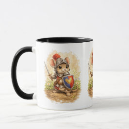 Caneca Cute Knight Mouse Coffee Mug – Brave Mouse
