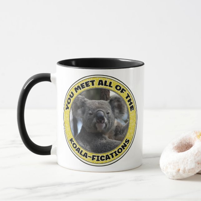 Caneca Cute koala "play on word" (Com Donut)