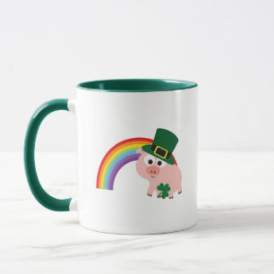 Caneca Cute Leprechaun Pig