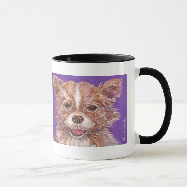Caneca Cute Long Hair Chihuahua (Direita)