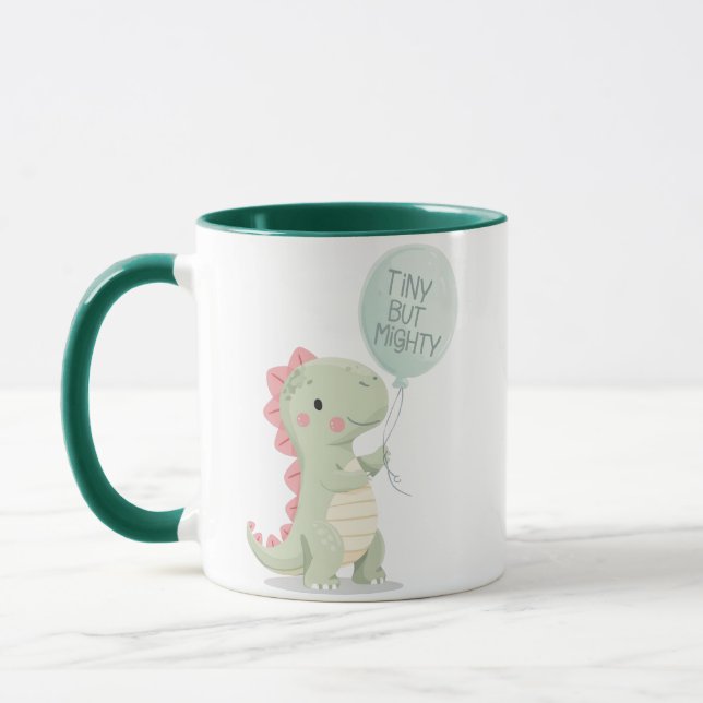 Caneca Cute "Minúsculo Mas Poderoso" Dinossauro (Esquerda)