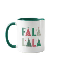 Cute Modern Whimsical Fa La Holiday