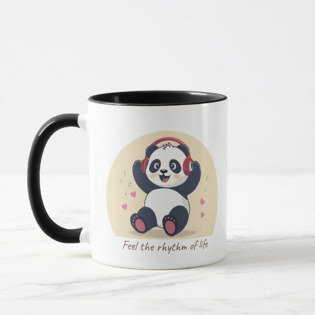 Caneca Cute Music Panda (Esquerda)