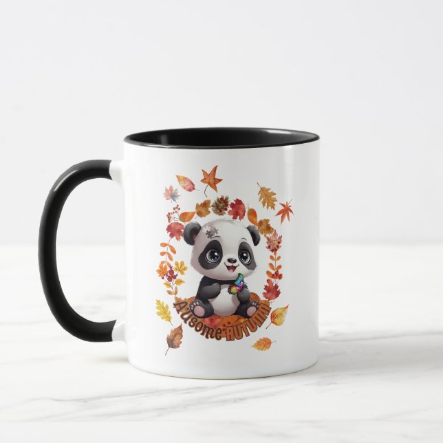 Caneca Cute Panda “Ausome Autumn” – Fall Autism Awerness (Esquerda)