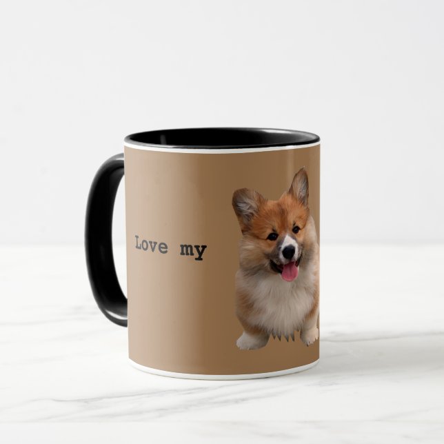Caneca Cute Tan Welsh Corgi Mug (Frente Esquerda)
