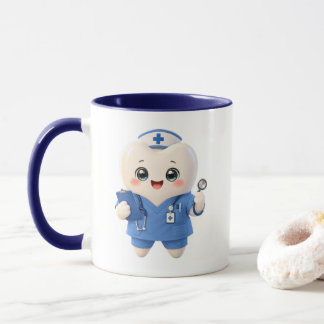Caneca Cute Tooth Nurse Coffee Mug | Dental Gift