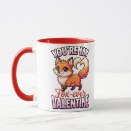 Caneca Cute Valentine Fox – You’re My Fox-Ever Valentine