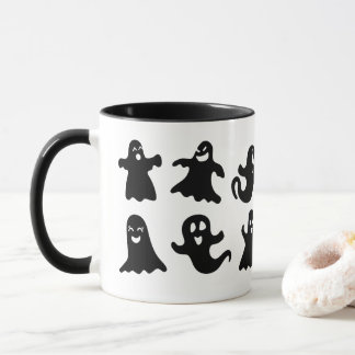 Caneca Cute & Whimsical Friendly Ghost Spirits Halloween