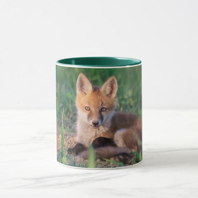 Caneca Cutest Baby Animals | Red Fox Kit Relaxing (Centro)