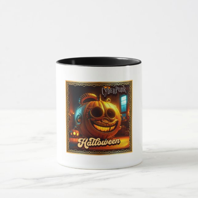 CANECA CYBERPUNK HALLOWEEN PUMPKIN (Centro)