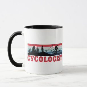 Caneca Cycologist tem um ciclismo engraçado dizendo